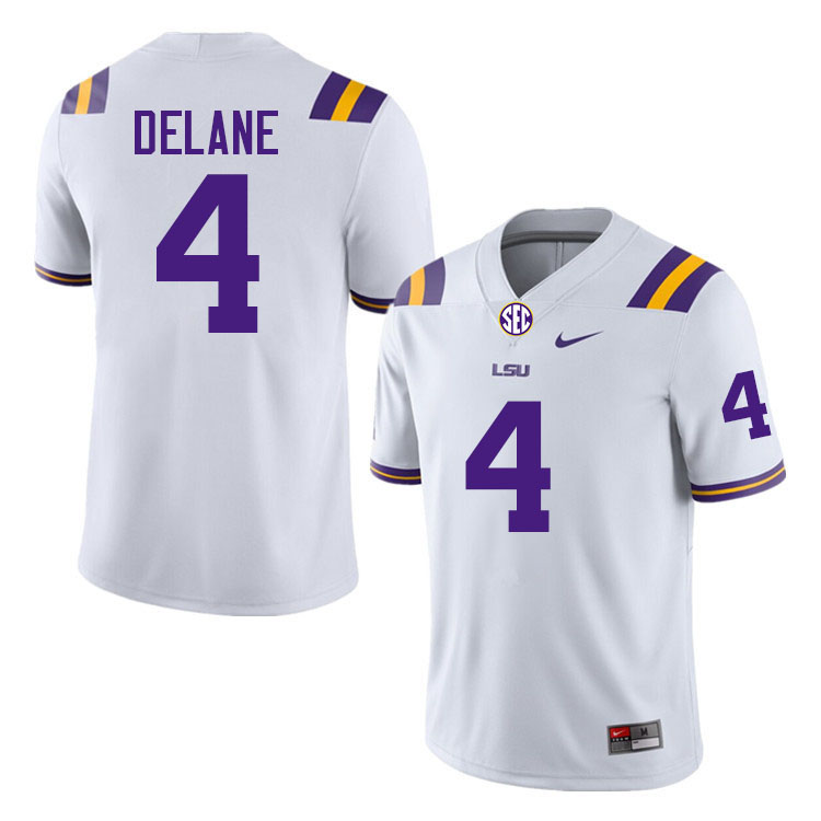 #4 Mansoor Delane LSU Tigers Jersey,Louisiana State University Tigers Football Jersey-White